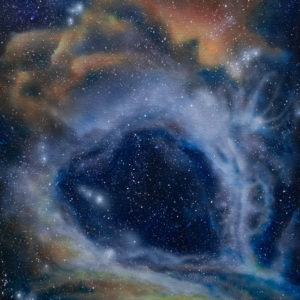 Galaxy Airbrush Acrylic painting by Timothy Dempsey