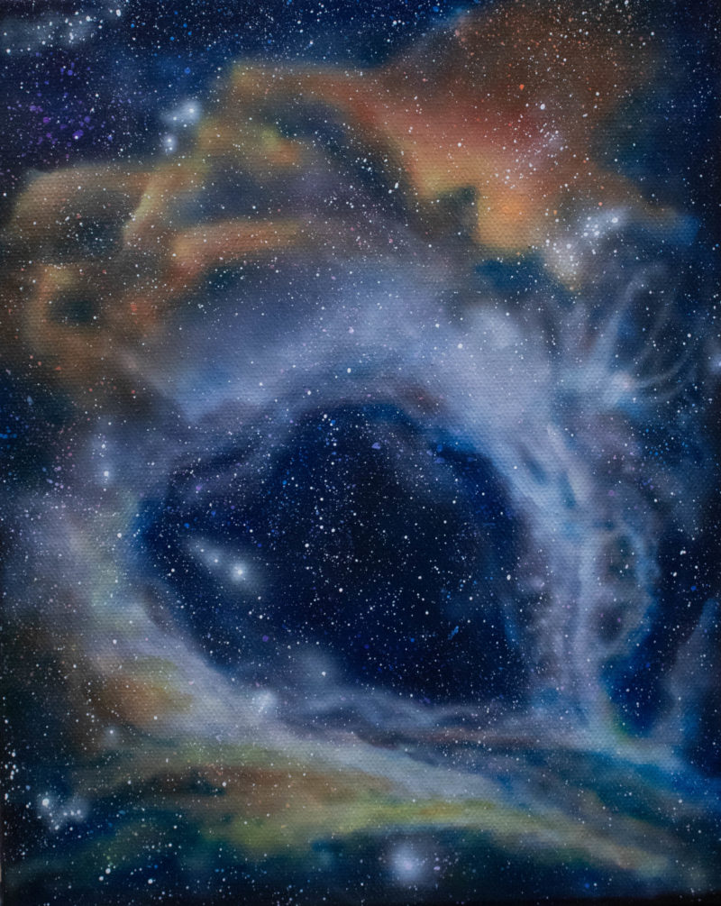 Galaxy Airbrush Acrylic painting by Timothy Dempsey