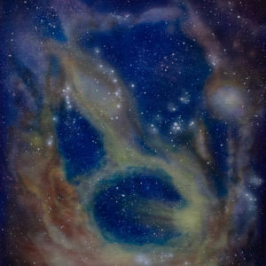Galaxy scene: acrylic painting by timothy dempsey